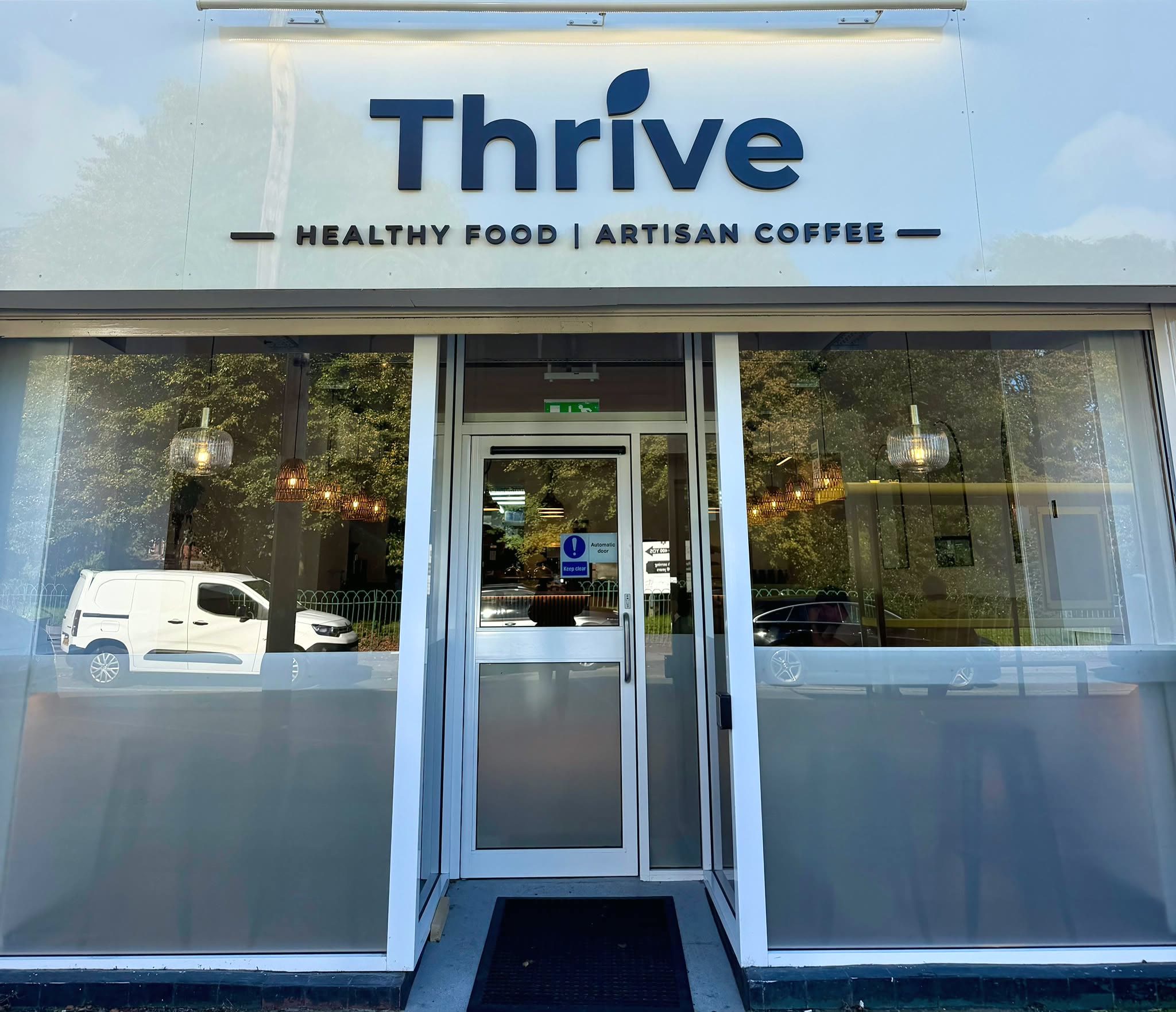 Thrive coffee shop shopfront on Childwall Abbey Road